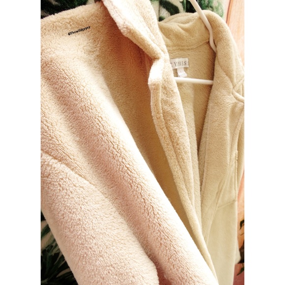 Vintage cozy neutral cream oversized longline teddy coat ☕️ - Picture 7 of 9